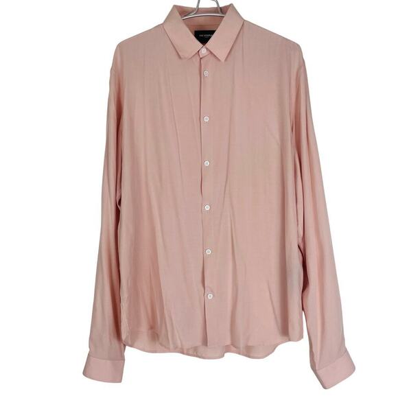 The Kooples Blush Pink Button Down Long Sleeve SIZE LARGE Mens Unisex - Picture 3 of 6